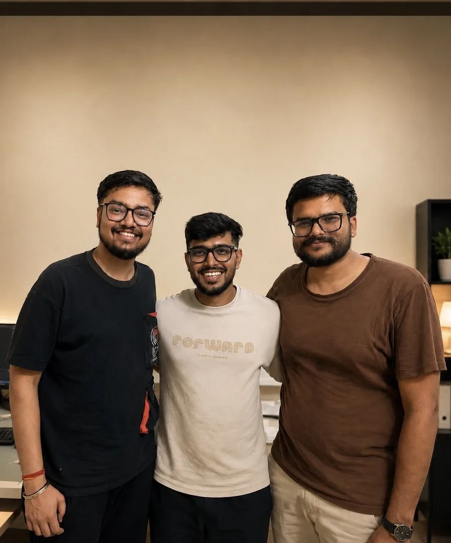 Three of the Palcron team together in the office.